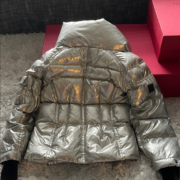 SAM Metallic Silver Puffer Coat - Picture 4 of 4